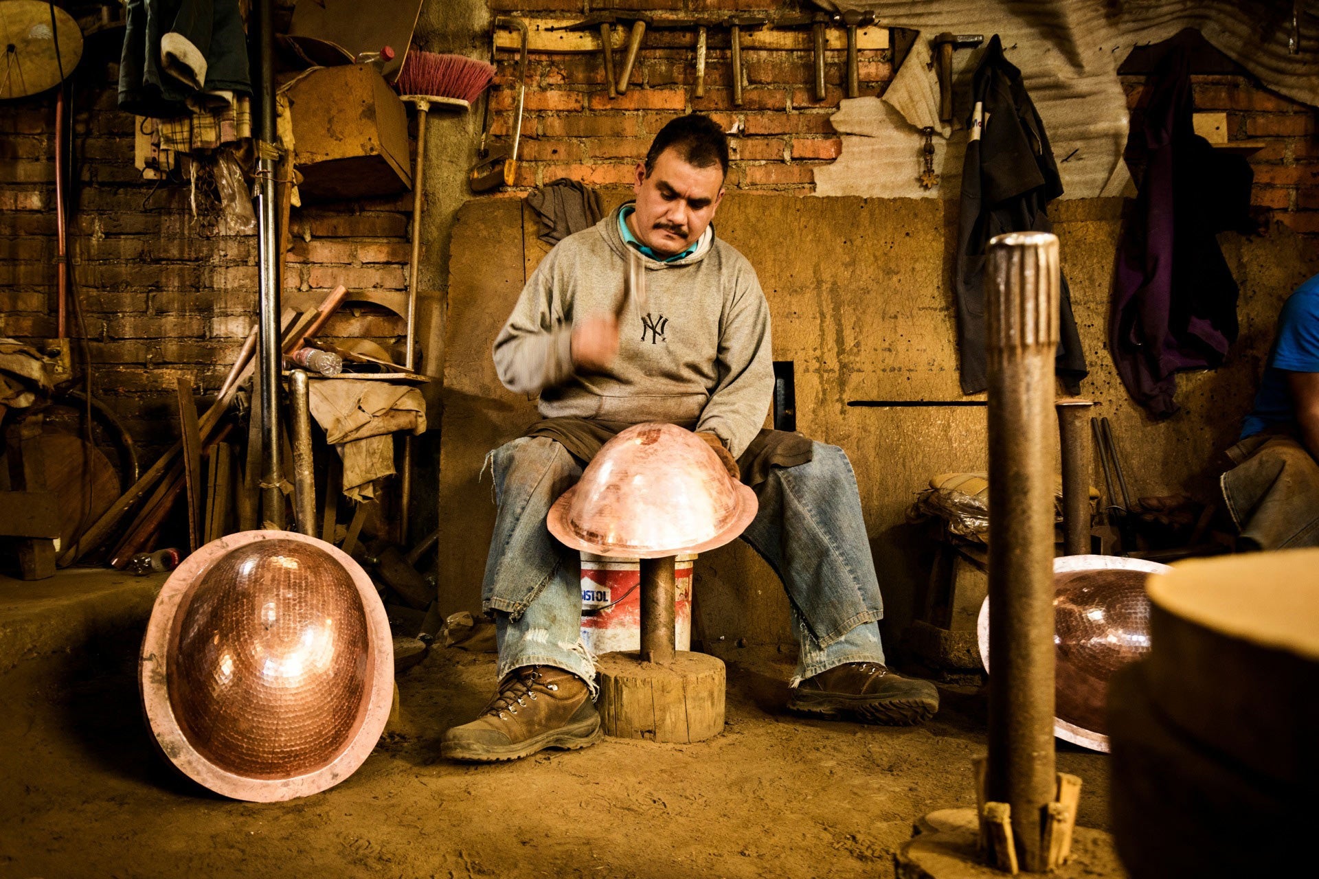 The artisan gift as a demonstration of love and respect. Italian tin-lined hammered cookware copper.