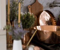 Round Copper Serving Tray