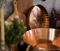 Round Copper Serving Tray