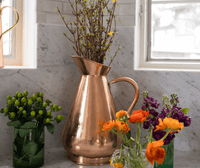Large Copper Heirloom Vase, Water Pitcher