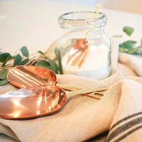 Copper Measuring Scoops - set of 3