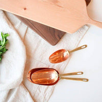 Copper Measuring Scoops - set of 3