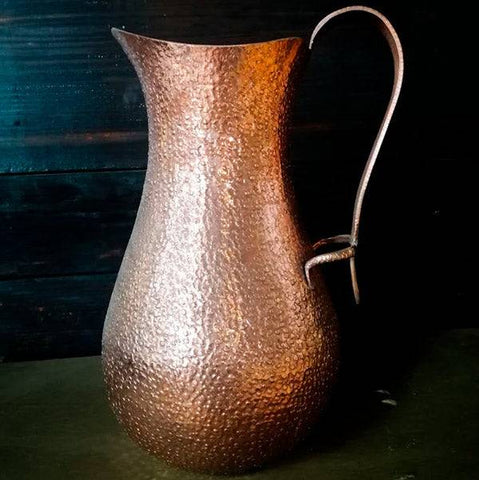 Amoretti Brothers Water Pitcher with Snake Decor - 11"