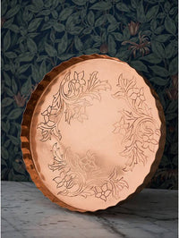 copper round tray