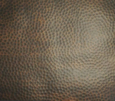 dark patina copper finish