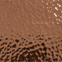 polish hammered copper
