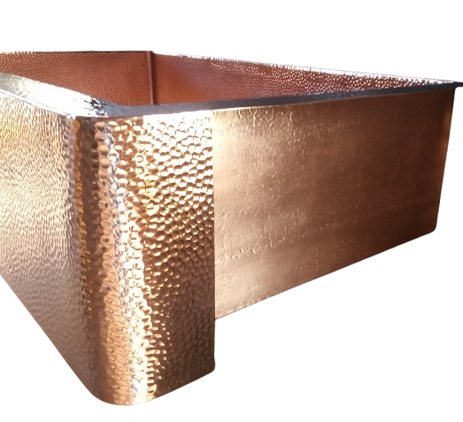 Copper Farmhouse Sink with Apron - MADERO
