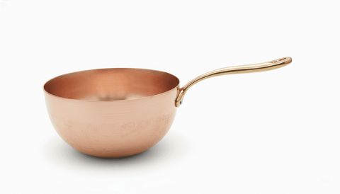 Amoretti Brothers copper zabaglione pan 9-inch with bronze handle