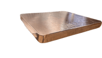 hammered square copper table