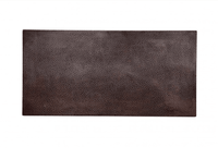 dark patina of Hammered copper rectangular table top with a rich, textured surface and a warm, metallic sheen