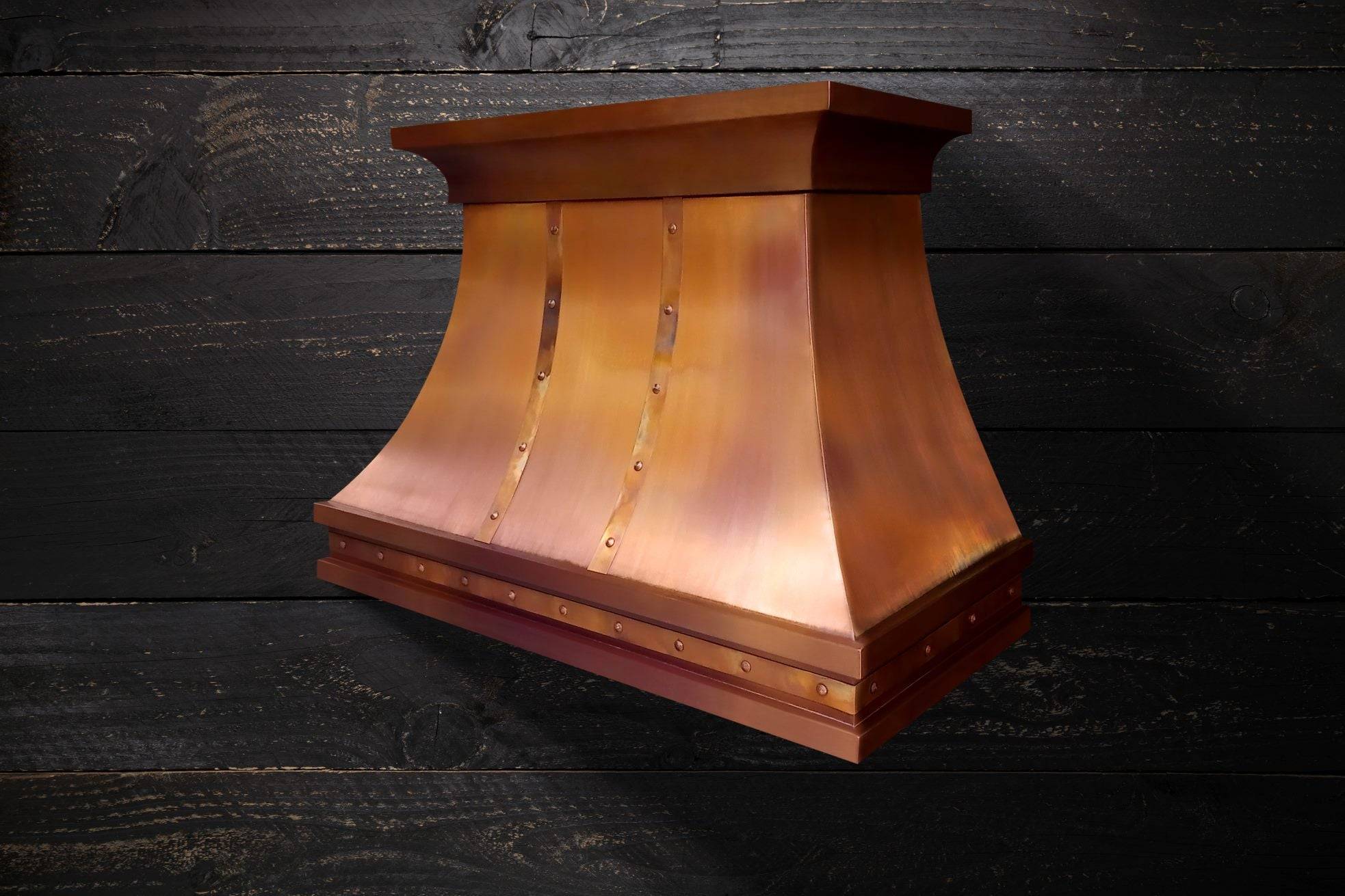 The copper material provides excellent heat conduction and won't warp, corrode, or tarnish. Upgrade your kitchen with this stylish and reliable ventilation solution.