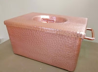 9" x 5.9" x 4.7" Copper Daubiere - Amoretti Brothers