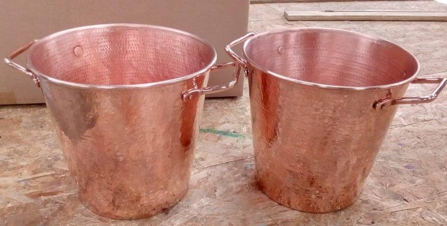 Copper Ice Bucket - Amoretti Brothers - champagne