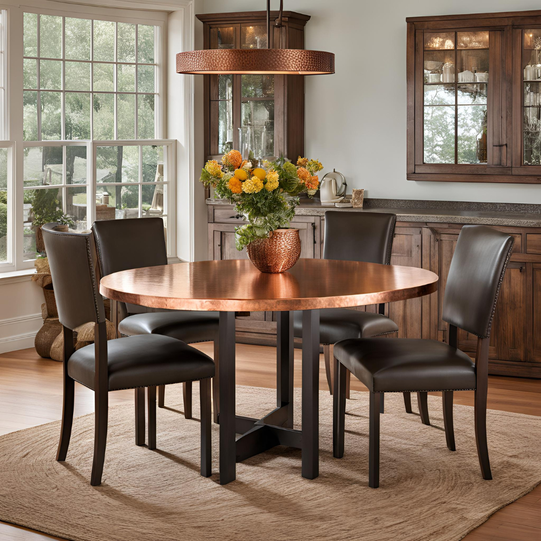 Elevate Your Dining Experience with Custom Copper Table Tops