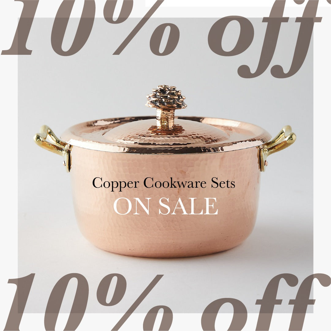 copper cookware set on sale - Amoretti Brothers