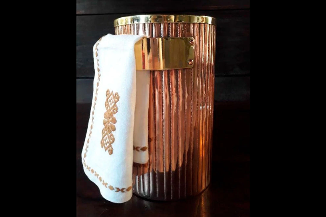 Handmade Copper Ice Bucket | Luxury Barware