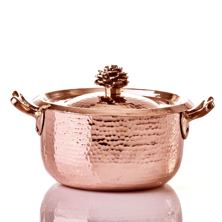 Amoretti Brothers Flower Collection: Handmade Copper Cookware