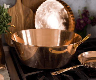 copper fruit bowl