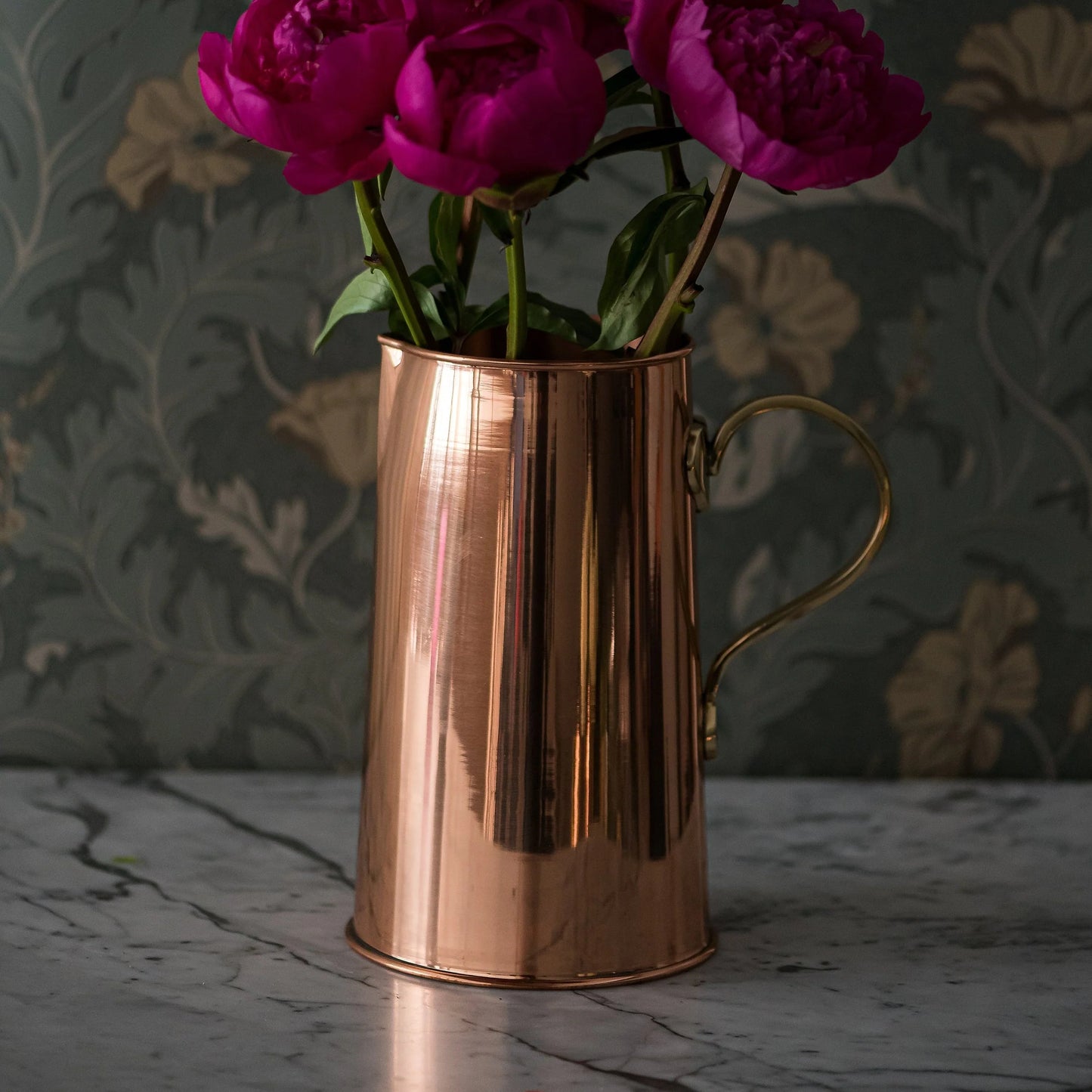 Copper Water Pitcher - 9.5"