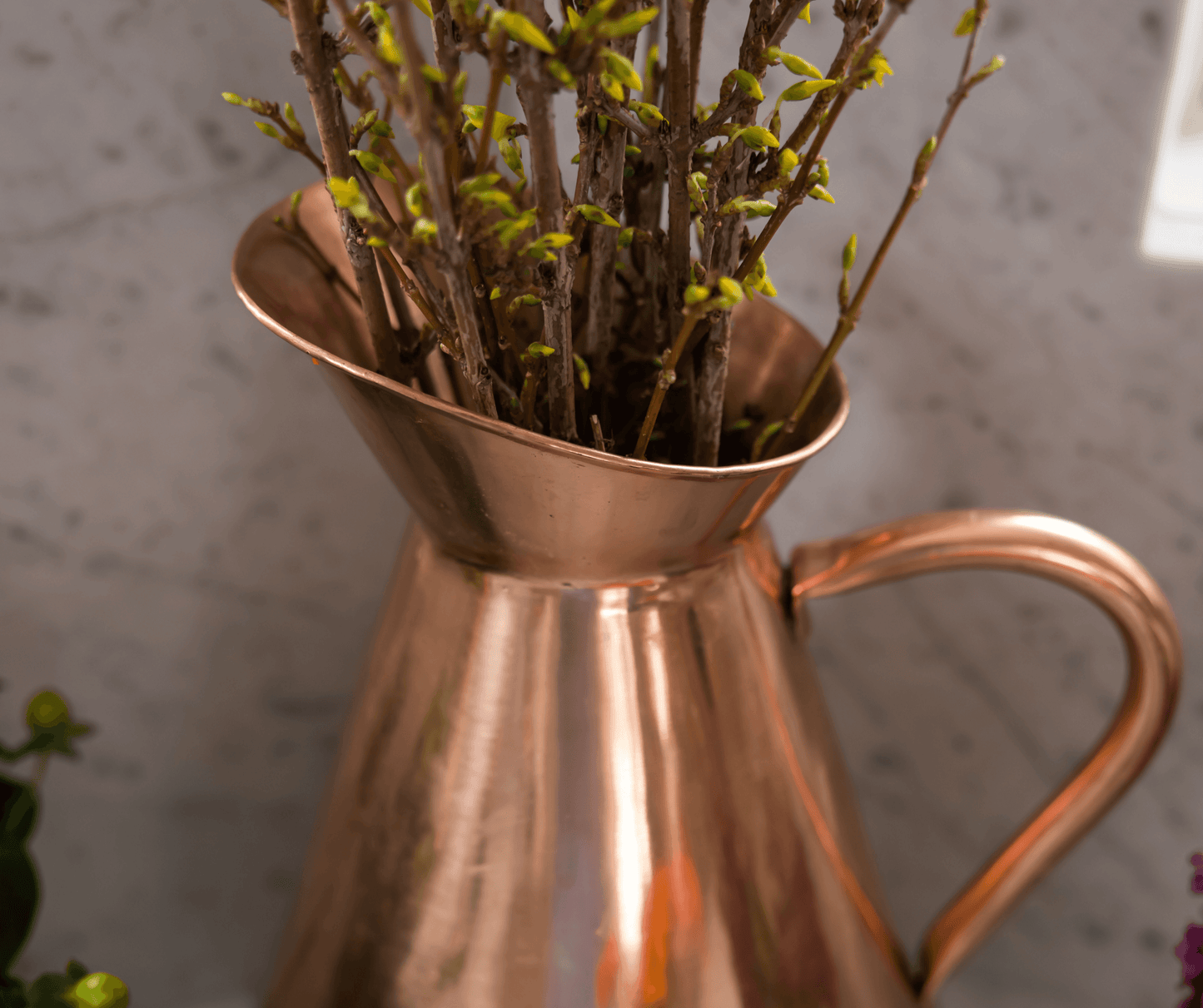 Large Copper Water Pitcher