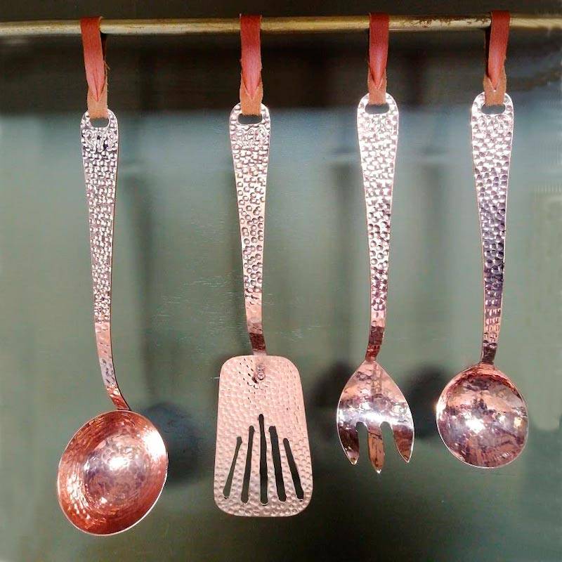 copper kitchen set tools
