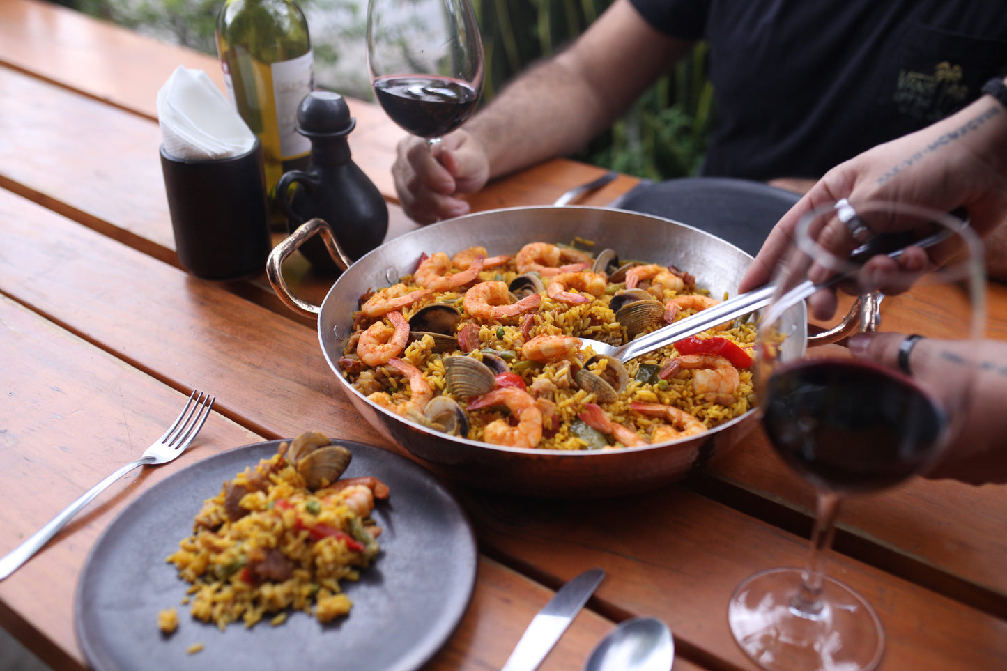 Amoretti Brothers Copper Paella Pan, 13"