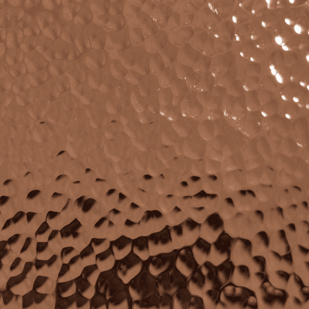 polish hammered copper