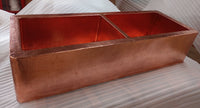 hammered copper sink