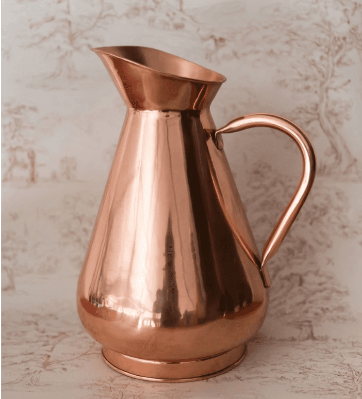 Large Copper Water Pitcher