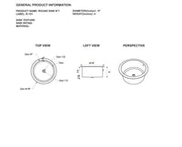 Urbino Round Brass & Copper Bar Sink