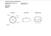 Urbino Round Brass & Copper Bar Sink