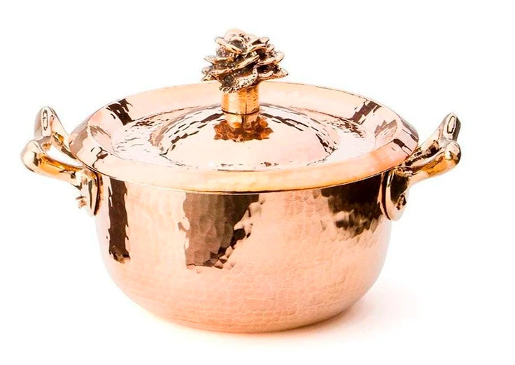 amoretti brothers hammered copper cocotte 