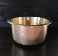 brass undermount round sink for the bar