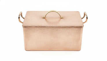 hammered copper bread pan by amoretti brothers