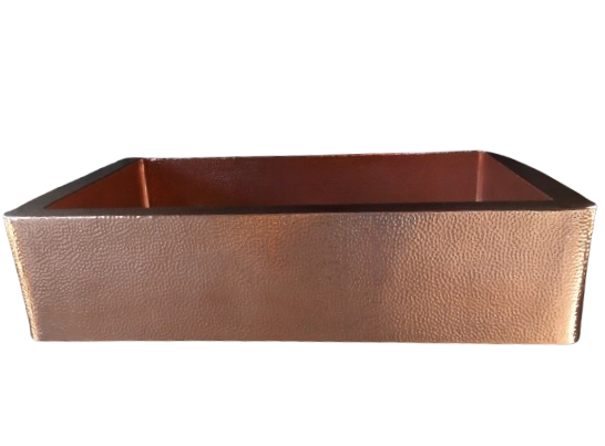 Copper Farmhouse Sink with Apron - MADERO