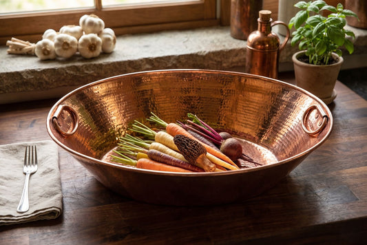 Amoretti Brothers Large Copper Ice Bucket 21"