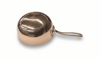 Handcrafted Italian copper polsonetto for zabaglione and pastry creams