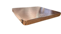 hammered square copper table 