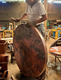 Round Copper Table 31.5" (custom)