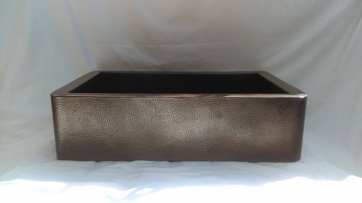 Copper Farmhouse Sink with Apron - MADERO