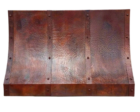 Amoretti Brothers - EUGENE - Handcrafted Hammered Copper Range Hood