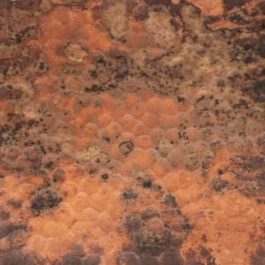 Handmade Copper Backsplash with Vintage Patina