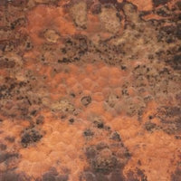 Handmade Copper Backsplash with Vintage Patina