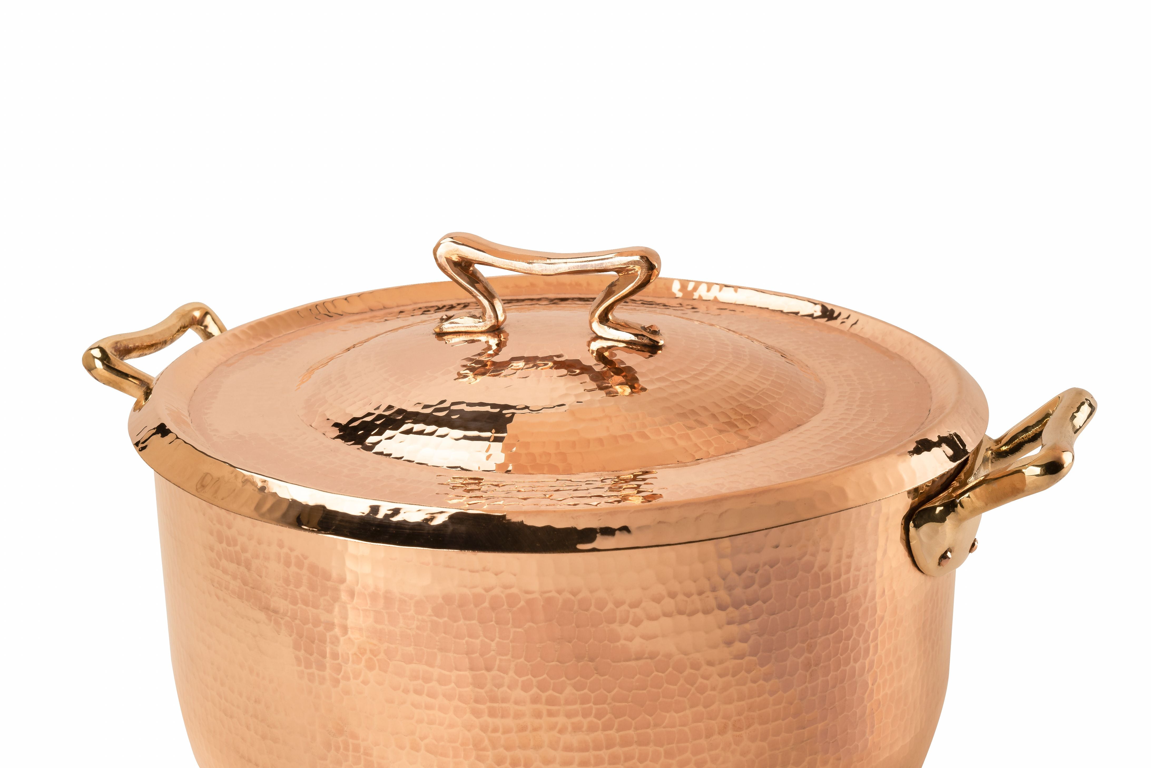 Amoretti Brothers  Luxury Hammered Copper Cookware Set of 11
