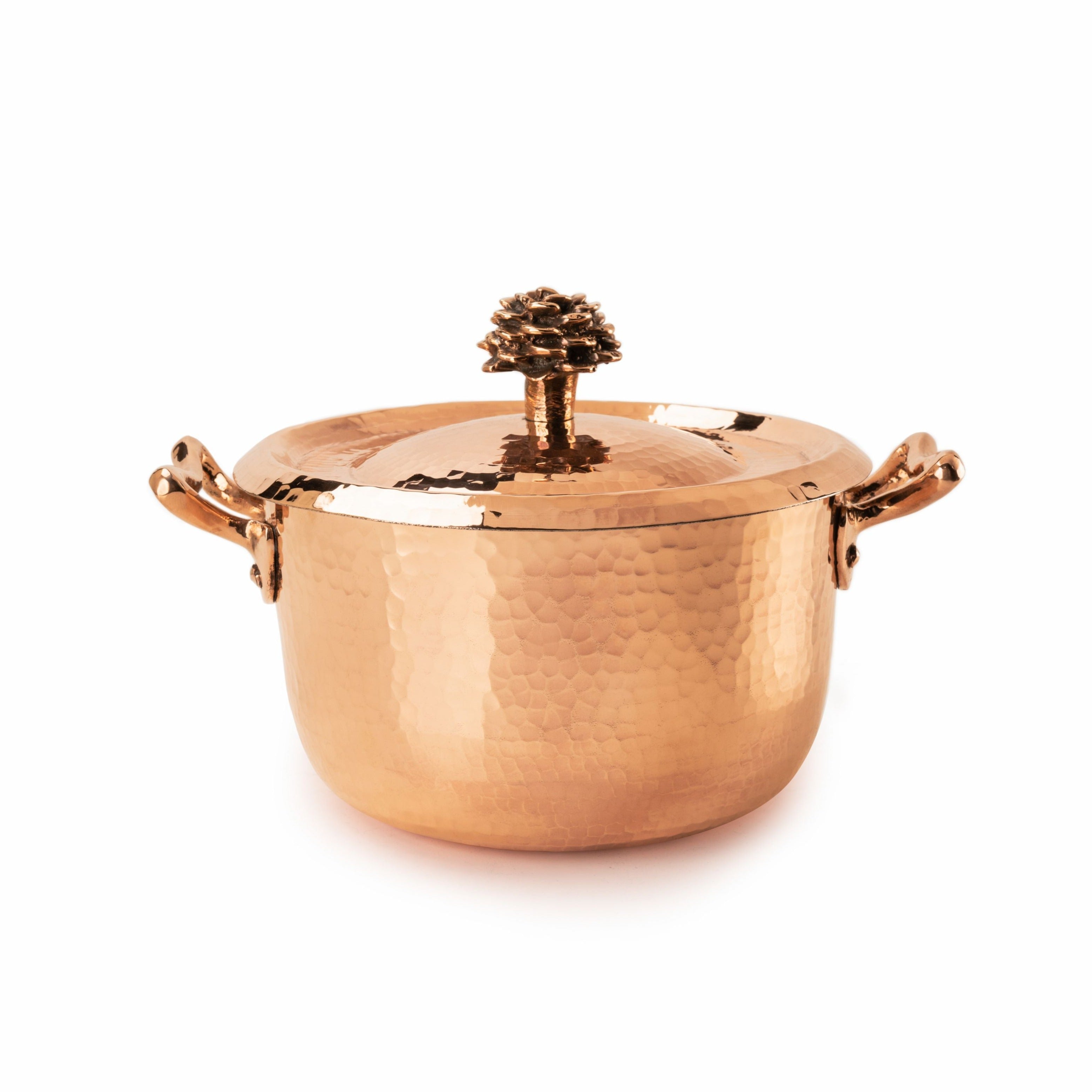 Luxury Copper Kitchen Set of 7 with Flower Lid