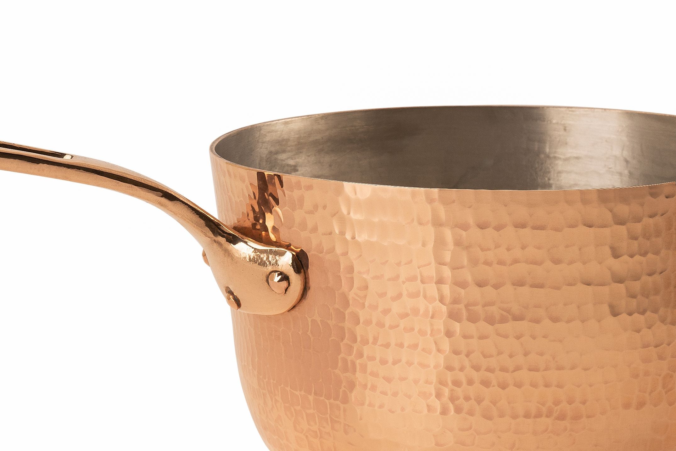 Italian hammered cookware tin lined copper as priceless art gifts