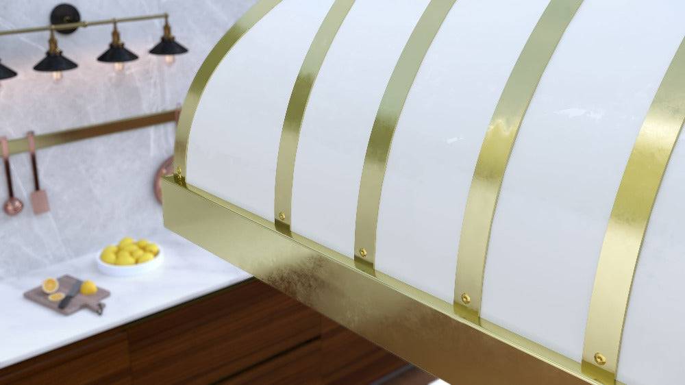 Amoretti Brothers  - Brass Range Hood - BISTRO