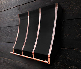 - EUGENE - Black Range Hood with Copper Strips