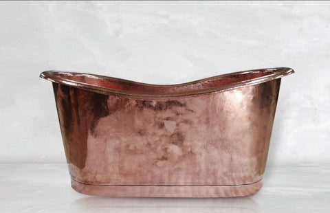 luxury bathroom renovation freestanding copper bathtub Amoretti Brothers