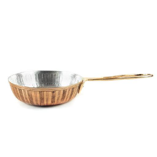 9" Fry Pan with Lines Decor - AmorettiBrothers